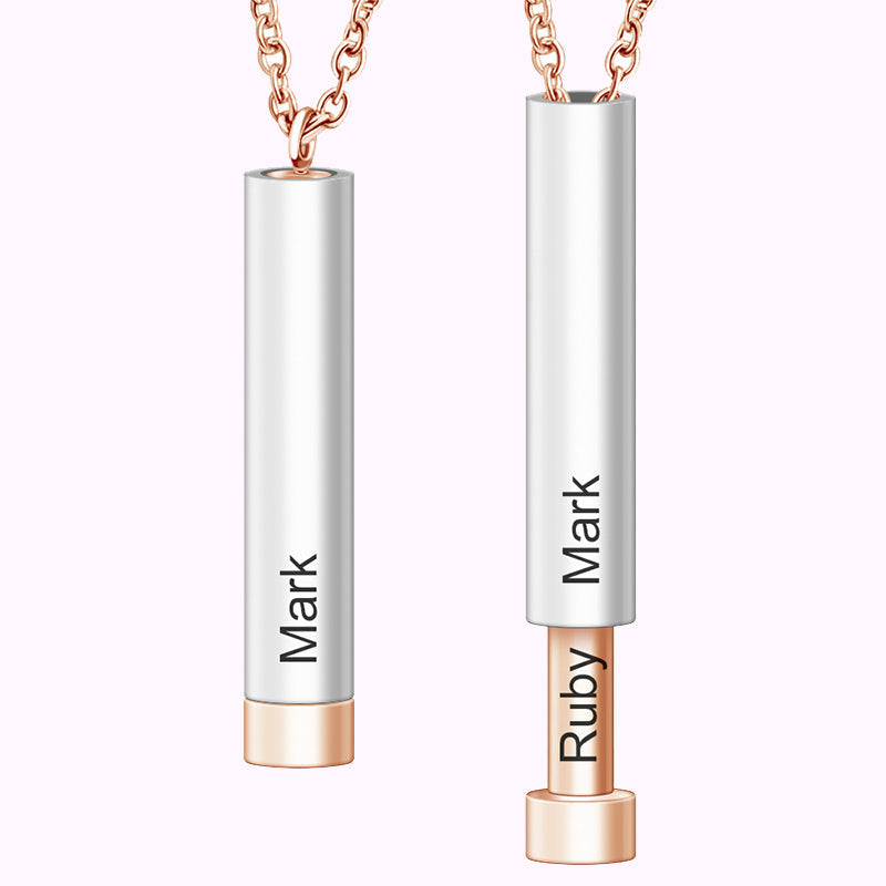 Rose Gold & Silver/Cylinder
