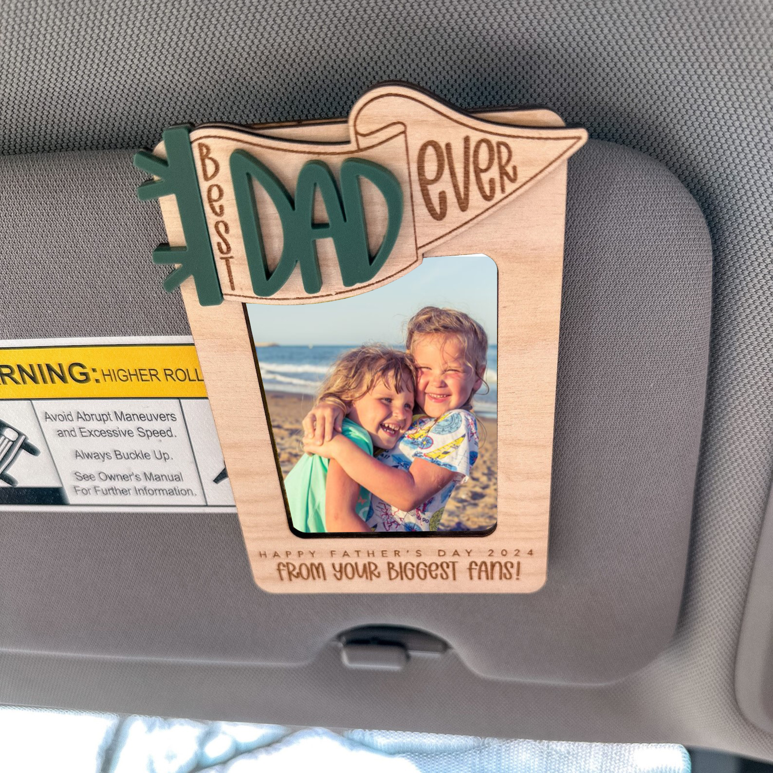 Warm Wood Warm World Style XXXVIII ( Photo Frame Car Visor Clip)